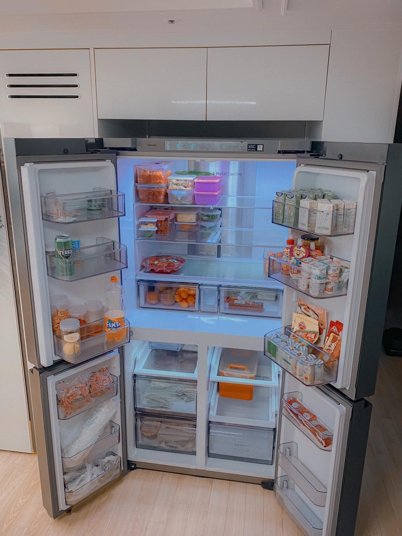 sắp xếp đồ trong tủ lạnh