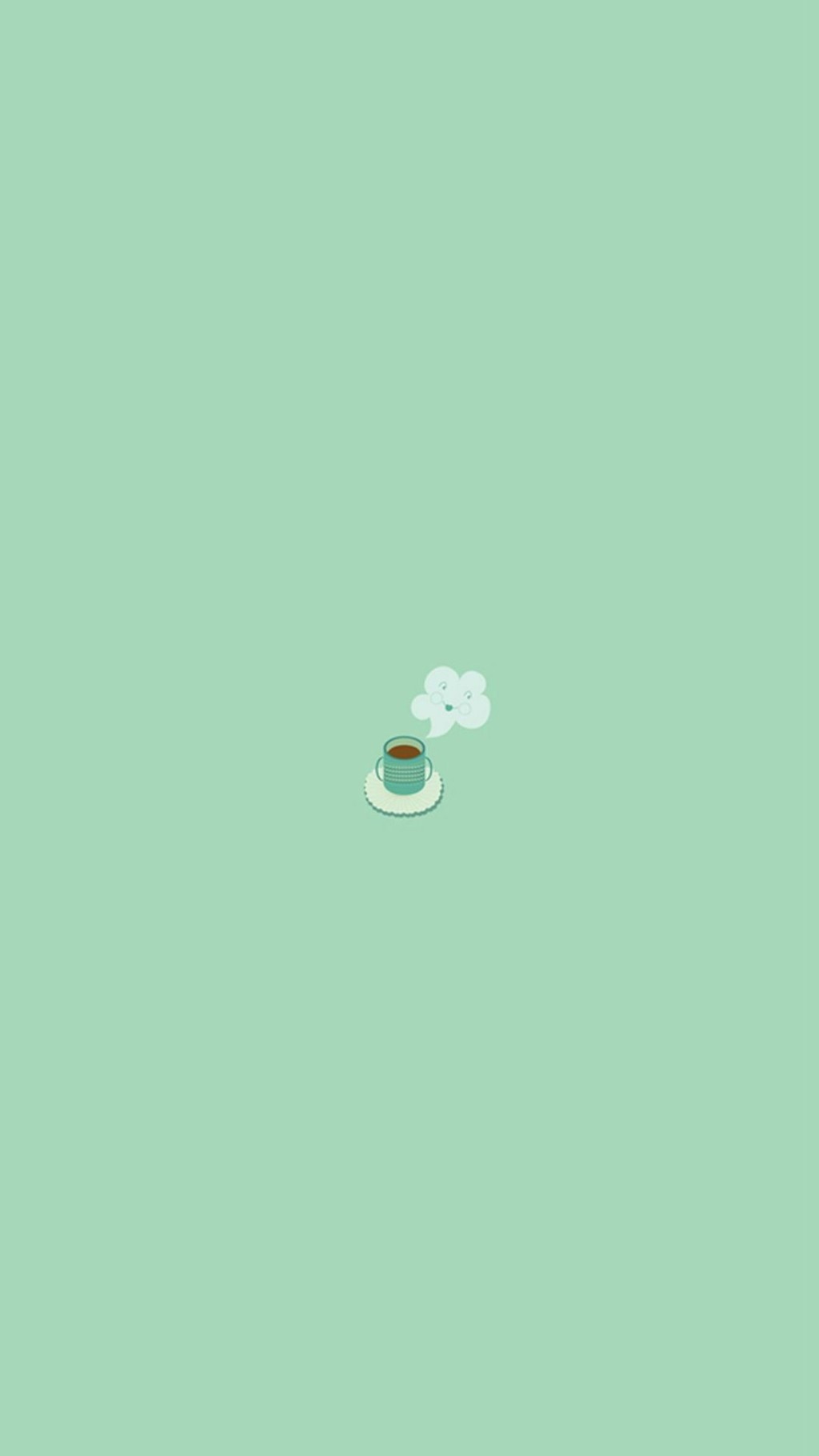 hình nền ly cafe trên nền màu xanh minh