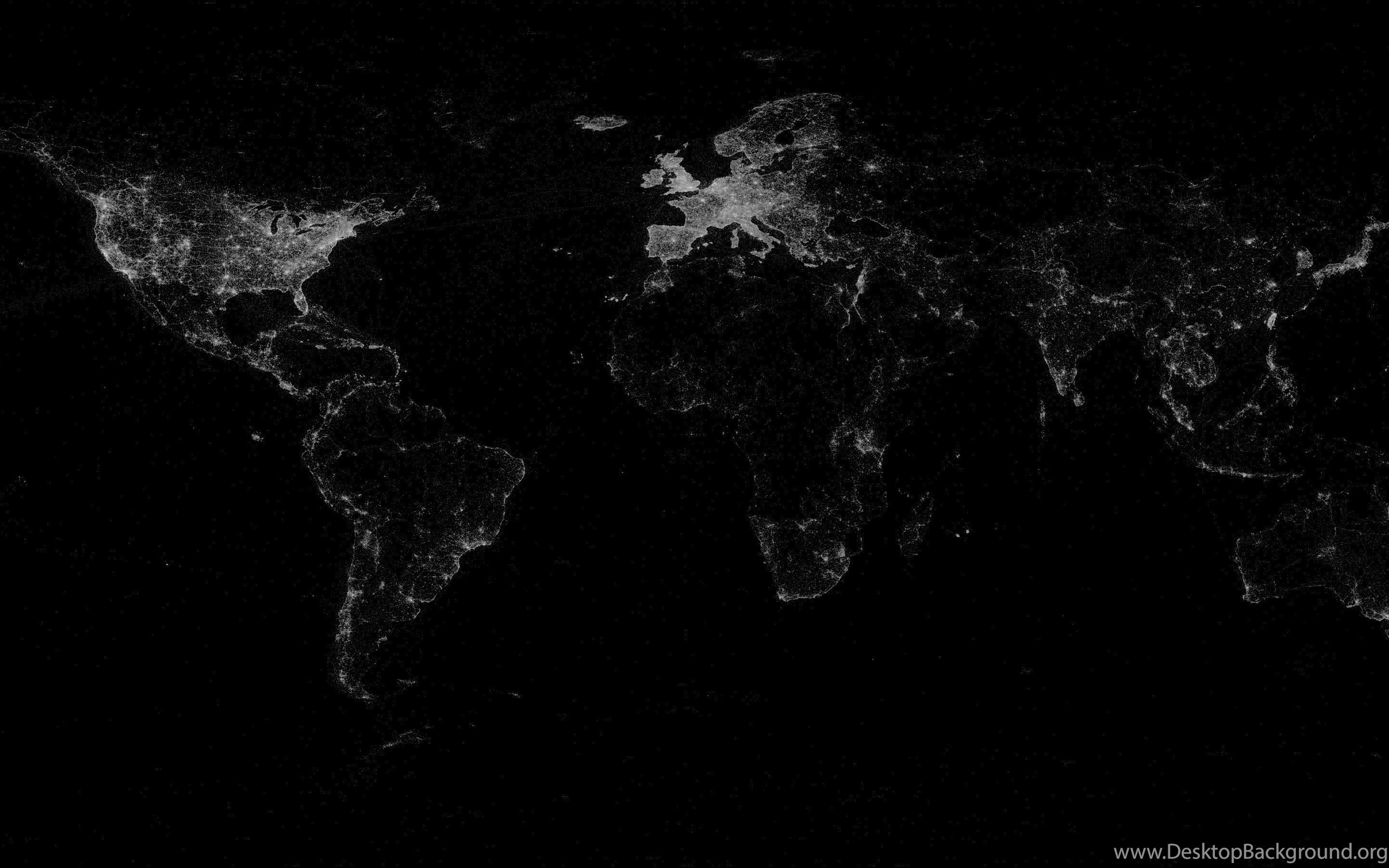 hình nền bản đồ thế giới nền đen