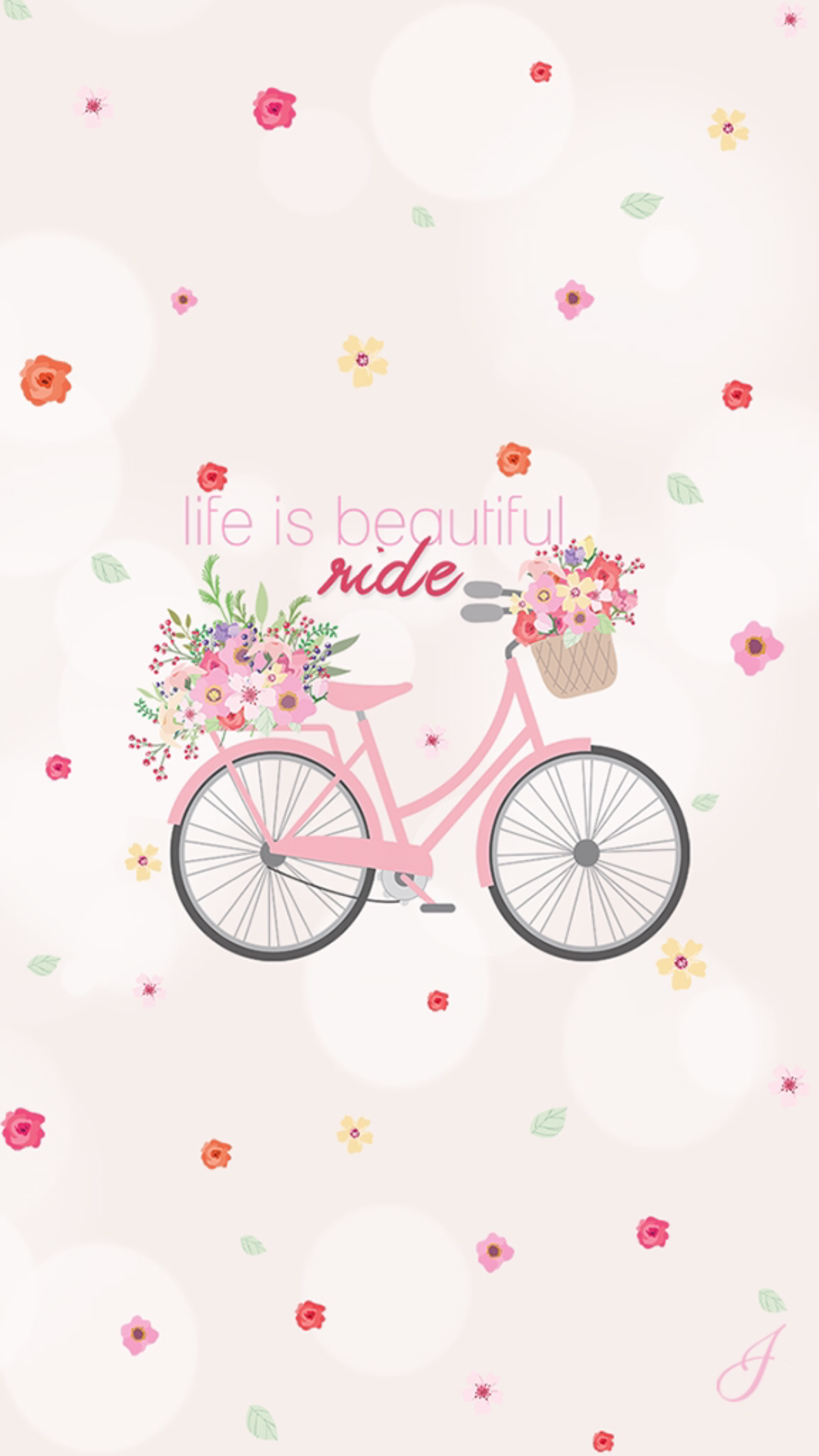 hình nền xe đạp hồng