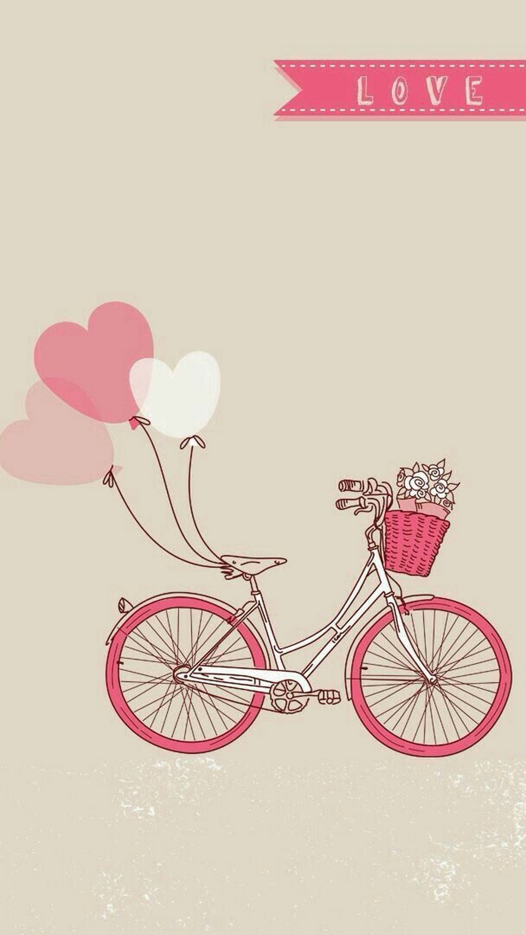 hình nền xe đạp tình yêu