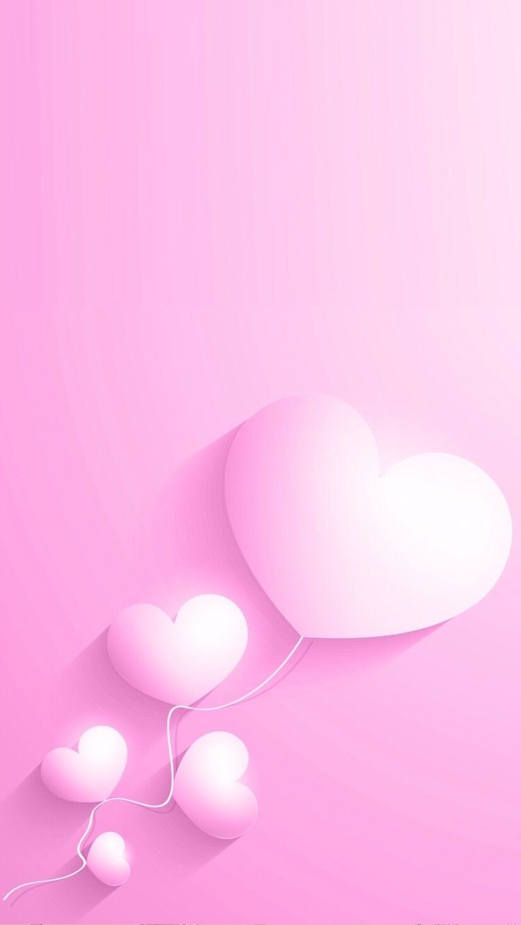trái tim tình yêu màu hồng